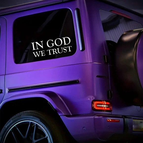🇺🇸🕊”In God We Trust” Self Adhesive Spiritual Christian Vinyl Decal! - Picture 7 of 9